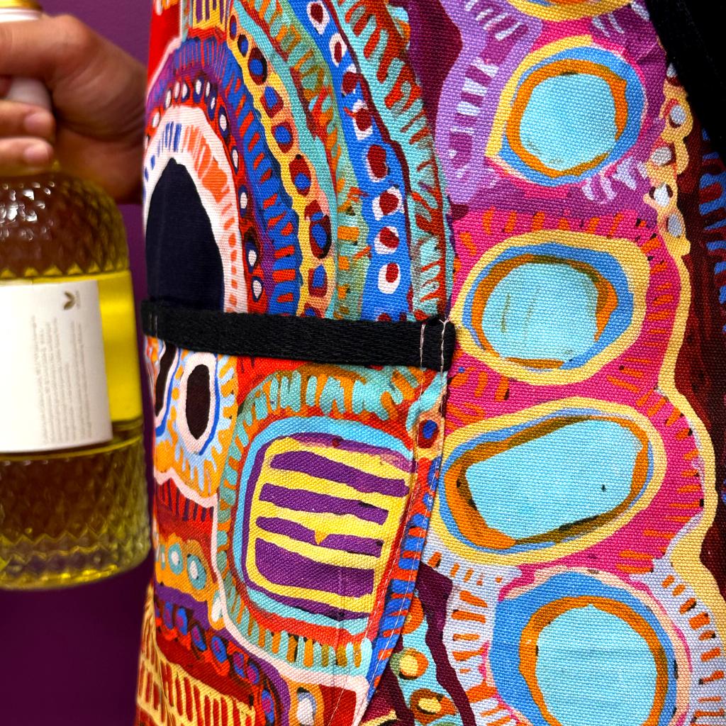 Cotton Apron Dig Print-MNM619