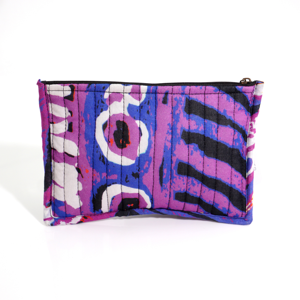 Quilted Zip Pouch 20.5X14CM-MNM649