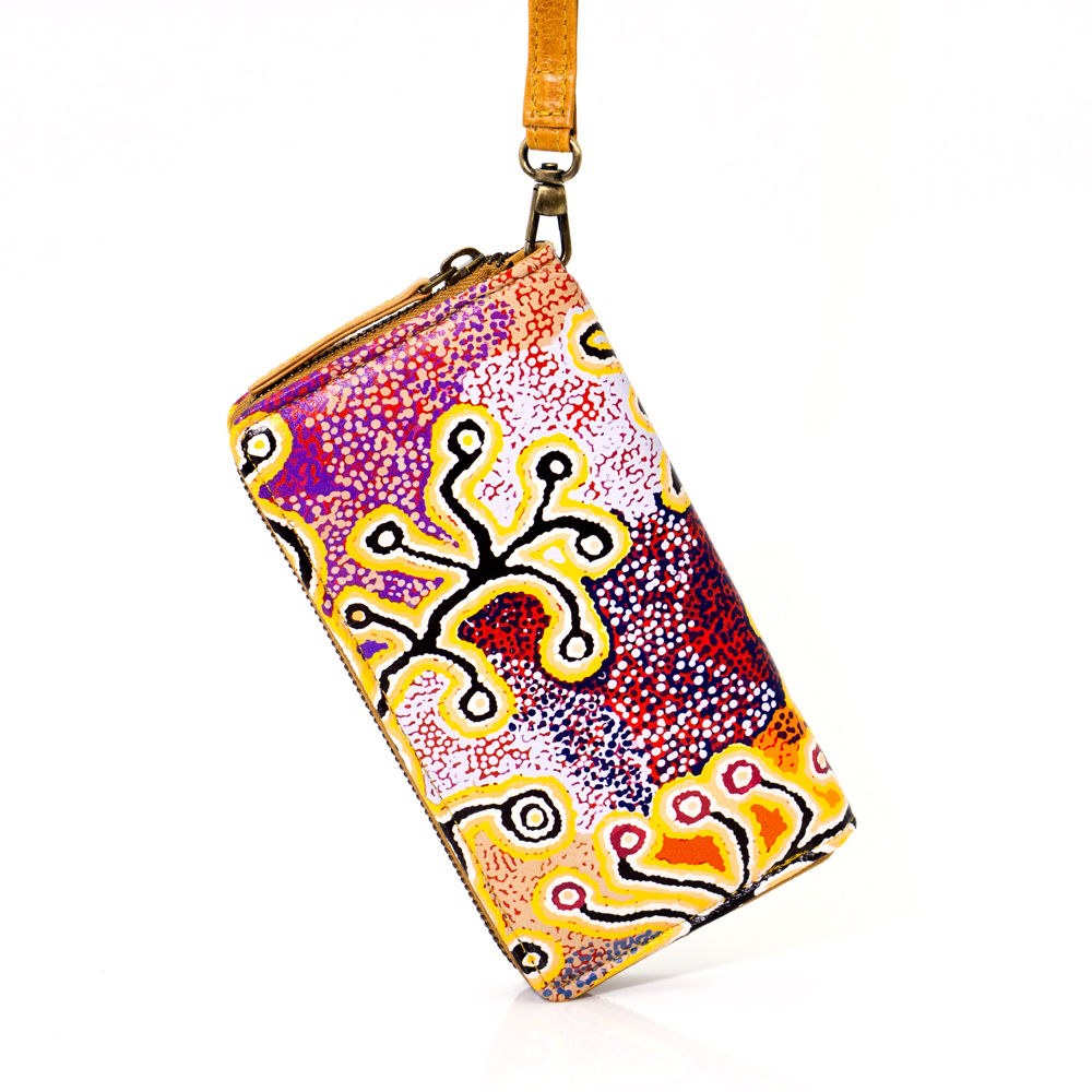 Printed Leather Purse - 19.5x10.5cm-PST604