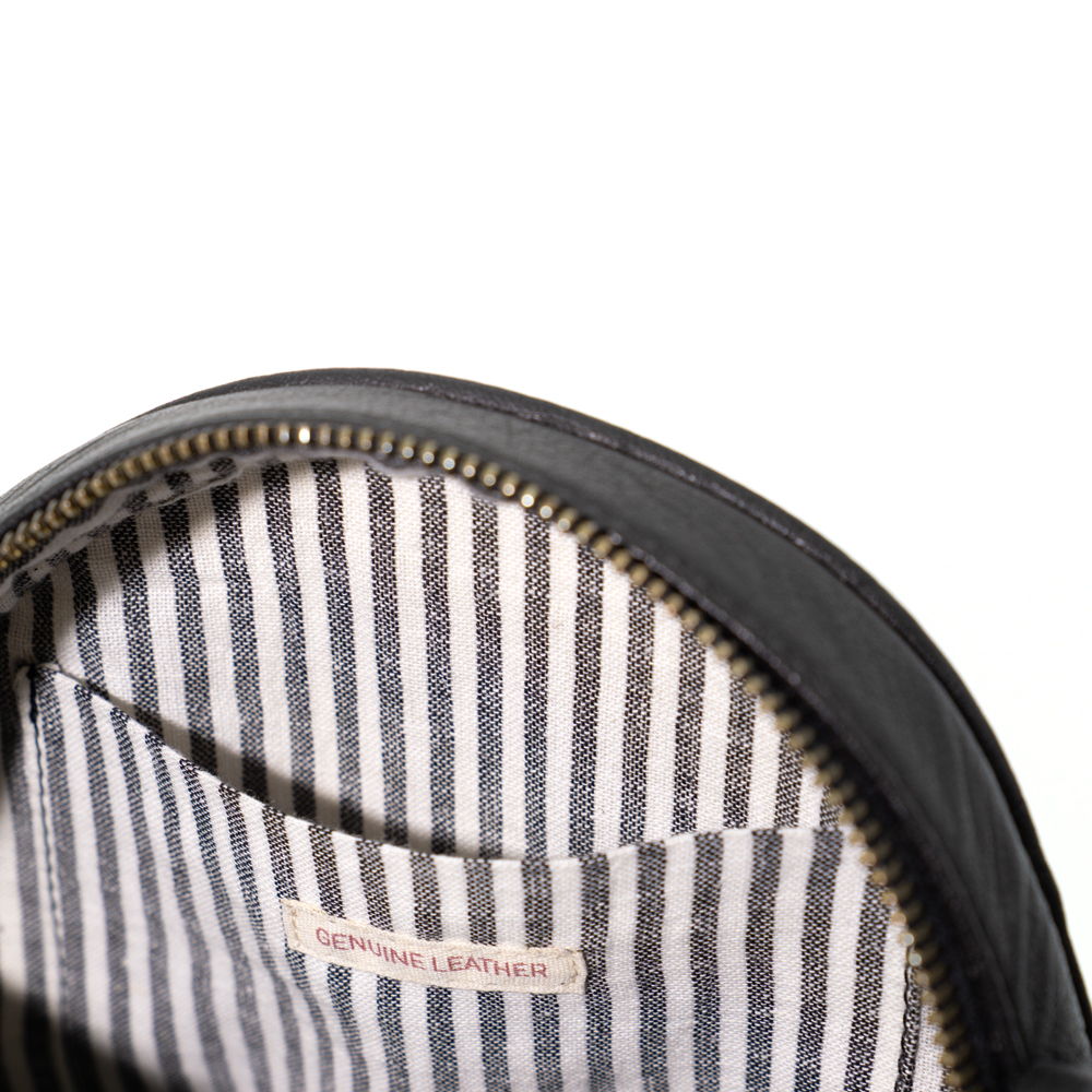 Round Bag - Printed Leather -D: 20cm, W: 5cm-PST604