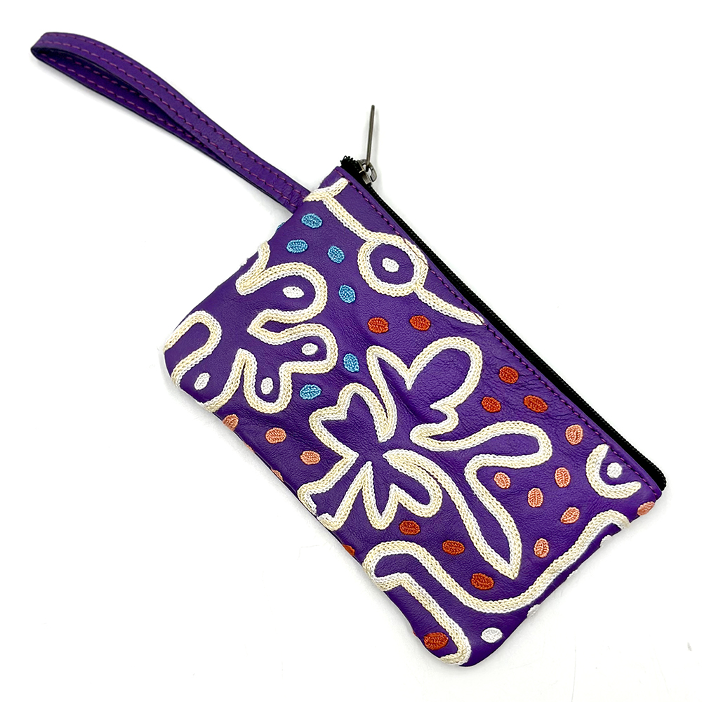 Tiny Cosmetic Bag Leather - 16.5x10.5cm-PST604