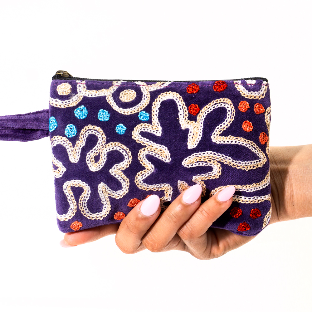 Tiny Cosmetic Bag Velvet - 16.5x10.5cm-PST604