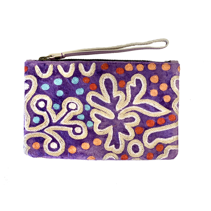 Velvet Clutch with Wrist Strap- 14x22.5cm-PST604