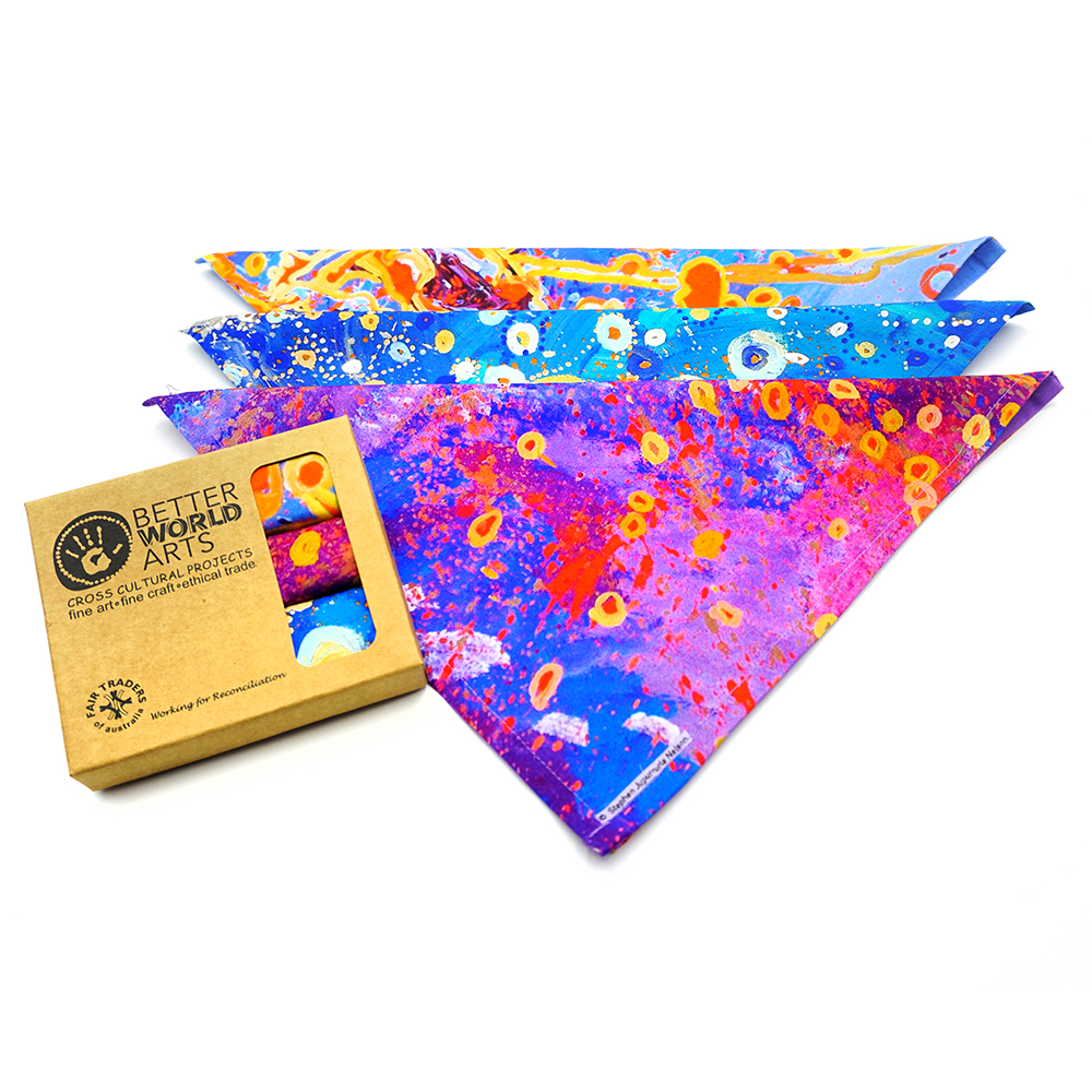Handkerchiefs-Set of 3 Boxed 30X30cm-SJN614