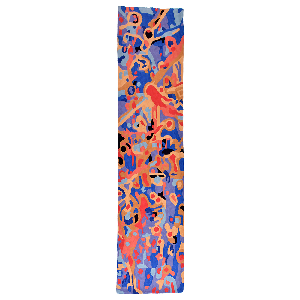 Rug Wool Runner 10x2.5ft (76 x 304 cm)-SJN614