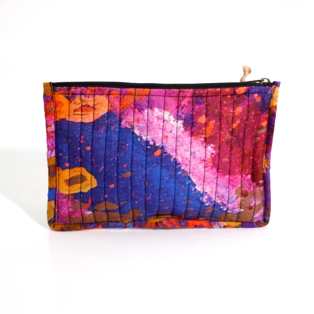 Quilted Zip Pouch 20.5X14CM-SJN699