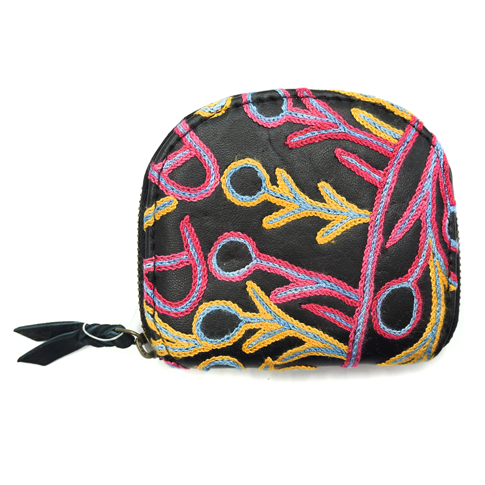 Embroidered Coin Purse - 9.5x11x2cm-THU607