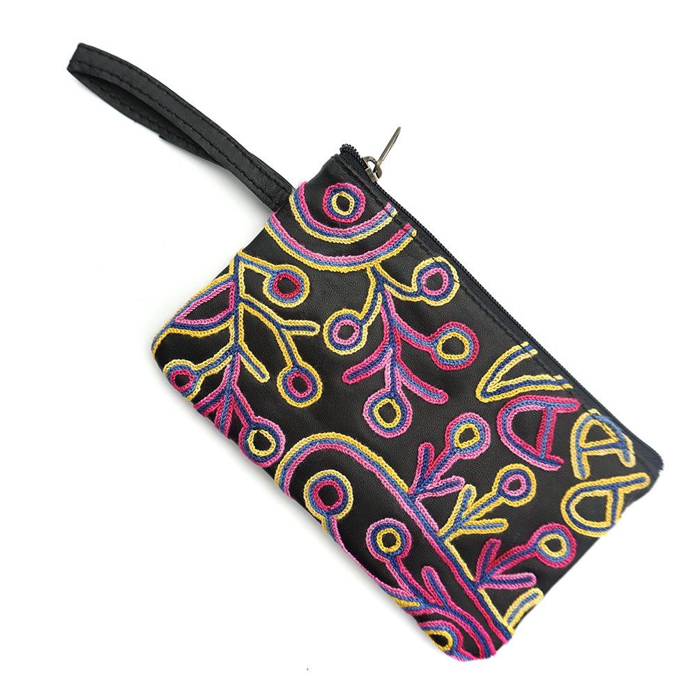 Tiny Cosmetic Bag Leather - 16.5x10.5cm-THU607