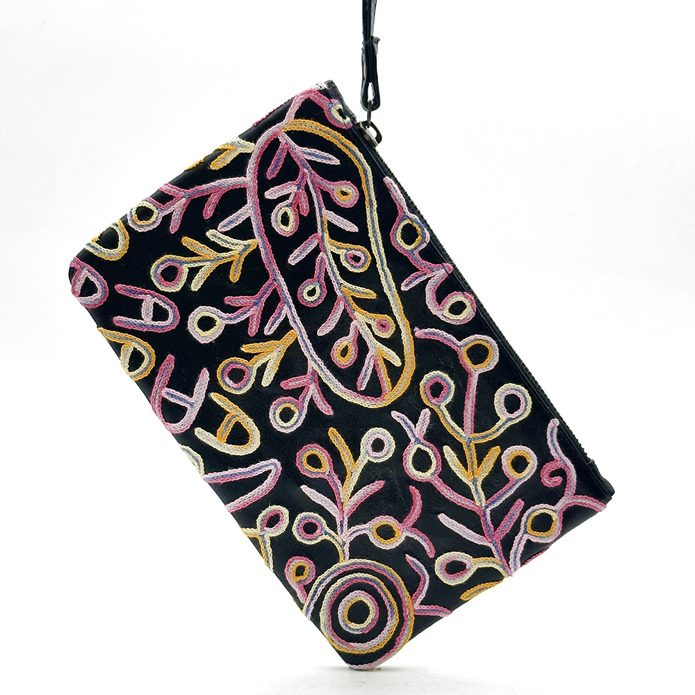 Leather Clutch w Wrist Strap- 14x22.5cm-THU607