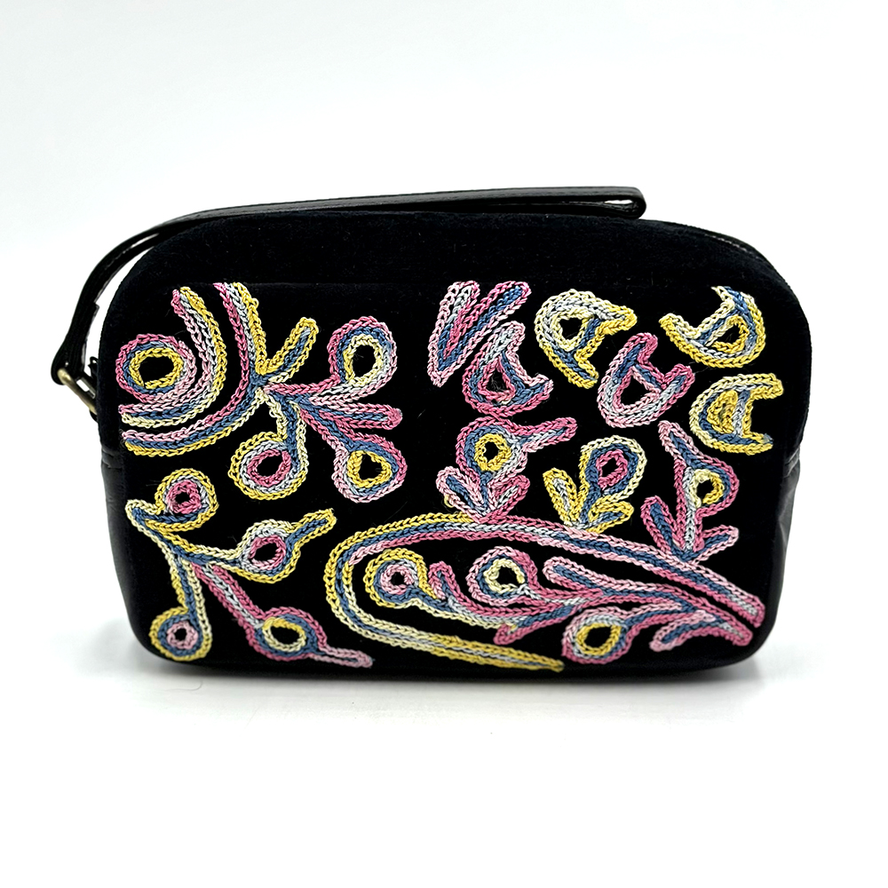 Velvet Toiletry Bag - 18 x 10.5x 6 cm-THU607