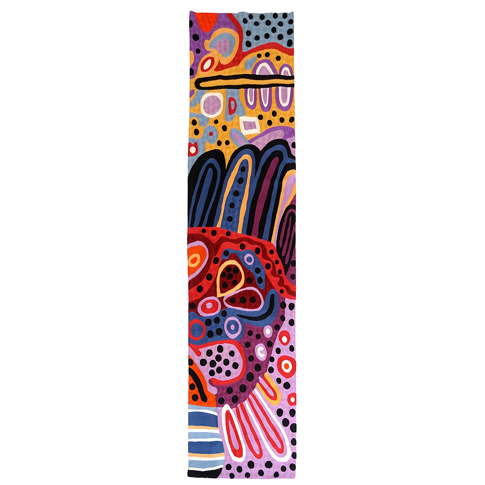 Rug Wool Runner 10x2.5ft (76 x 304 cm)-AAD777