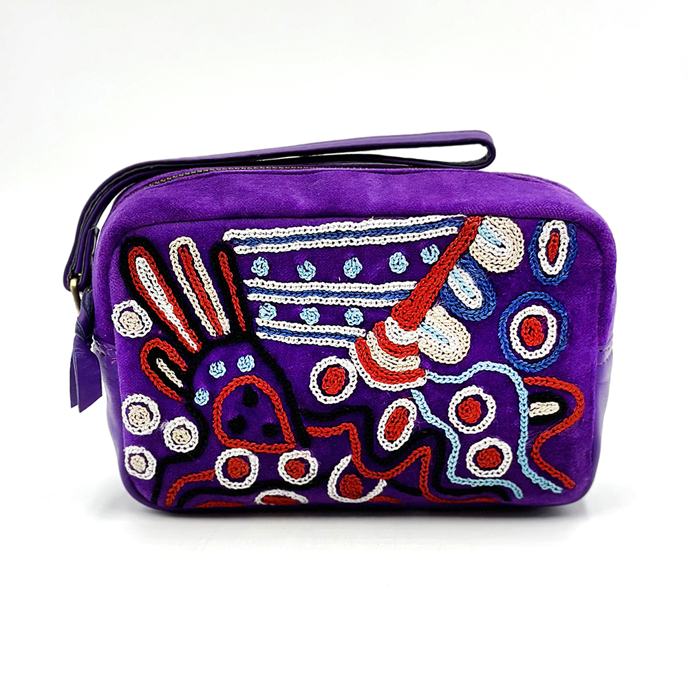 Velvet Toiletry Bag - 18 x 10.5x 6 cm-AAD777