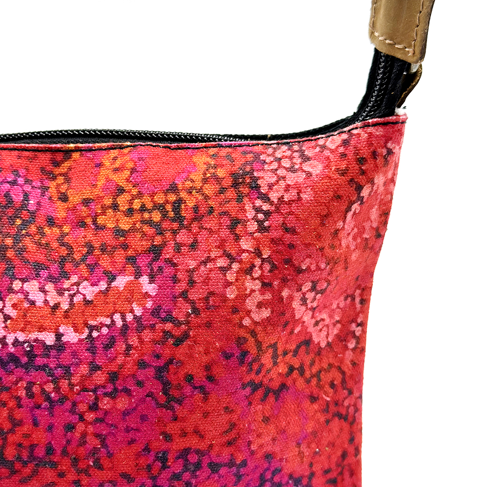 Cross Body Bag- Leather Trimmed 24.8x20cm-AAD902