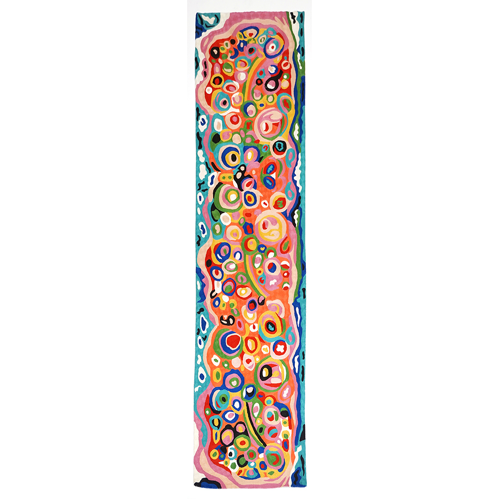 Rug Wool Runner 10x2.5ft (76 x 304 cm)-AAD998