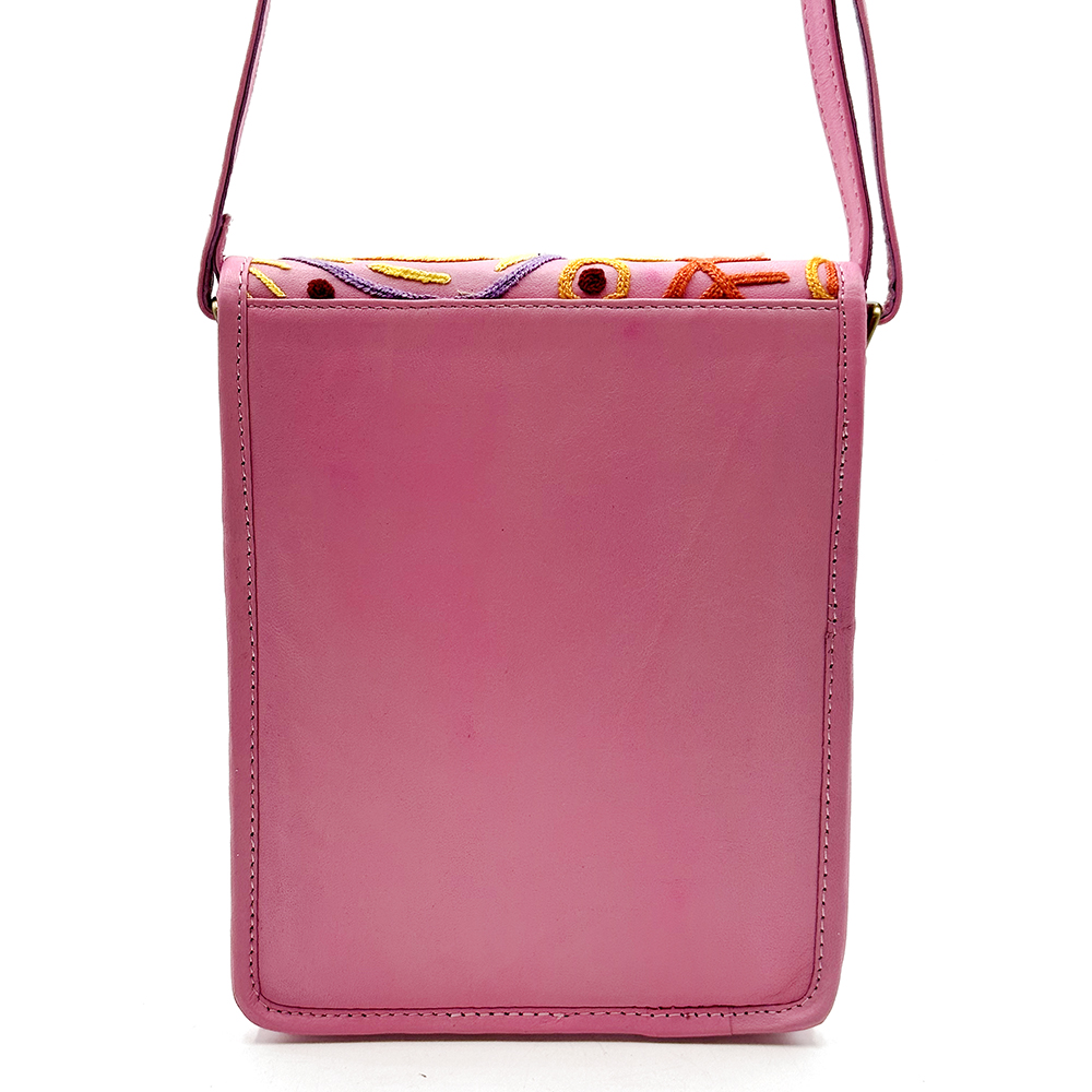 Embroidered Shoulder Bag - 17x21x3cm-CVA714