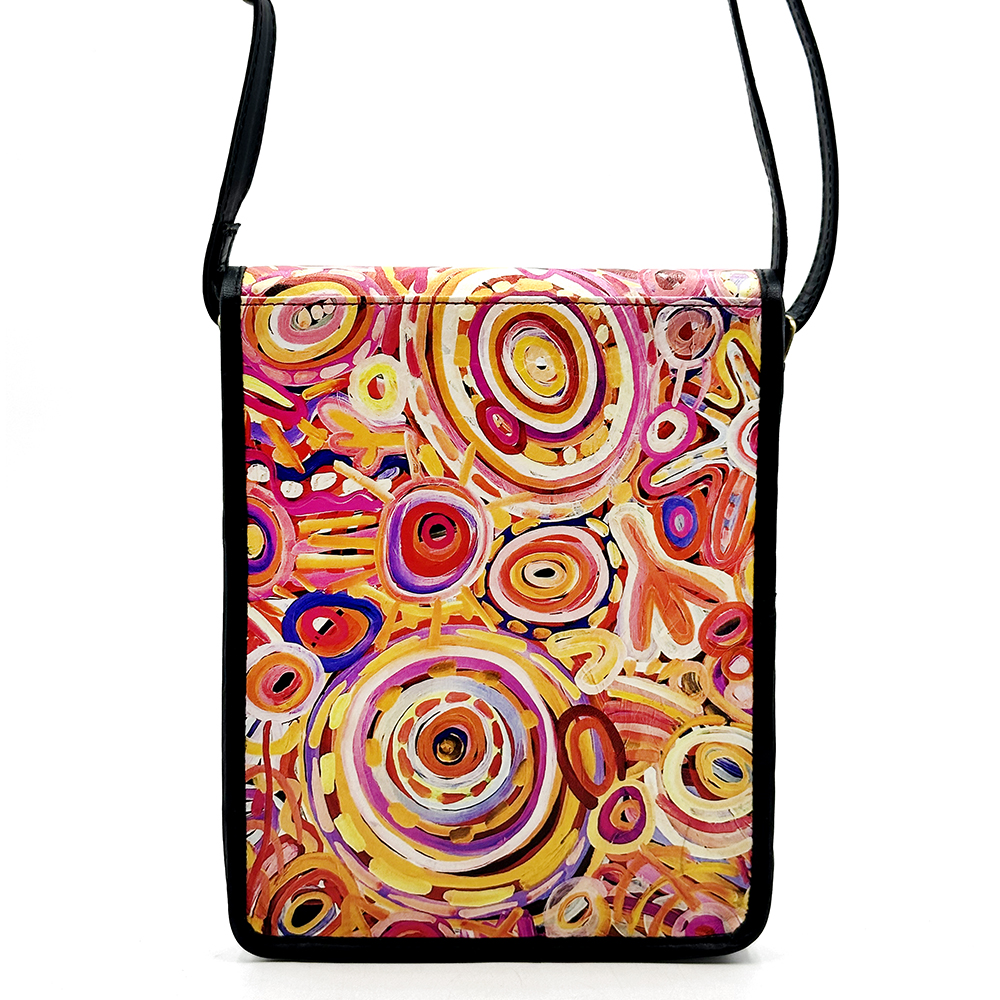 Printed Leather Sling Bag - 17x21x3cm-CVA714