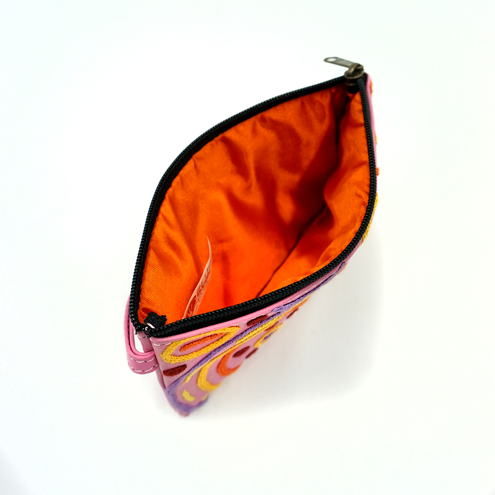 Tiny Cosmetic Bag Leather - 16.5x10.5cm-CVA714