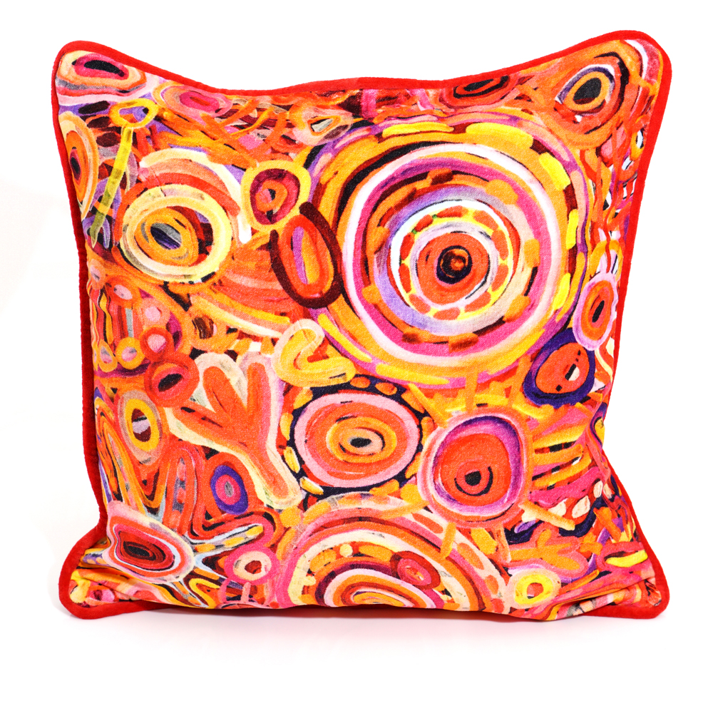 Velvet Cotton Cushion Cover - 40cm -CVA714