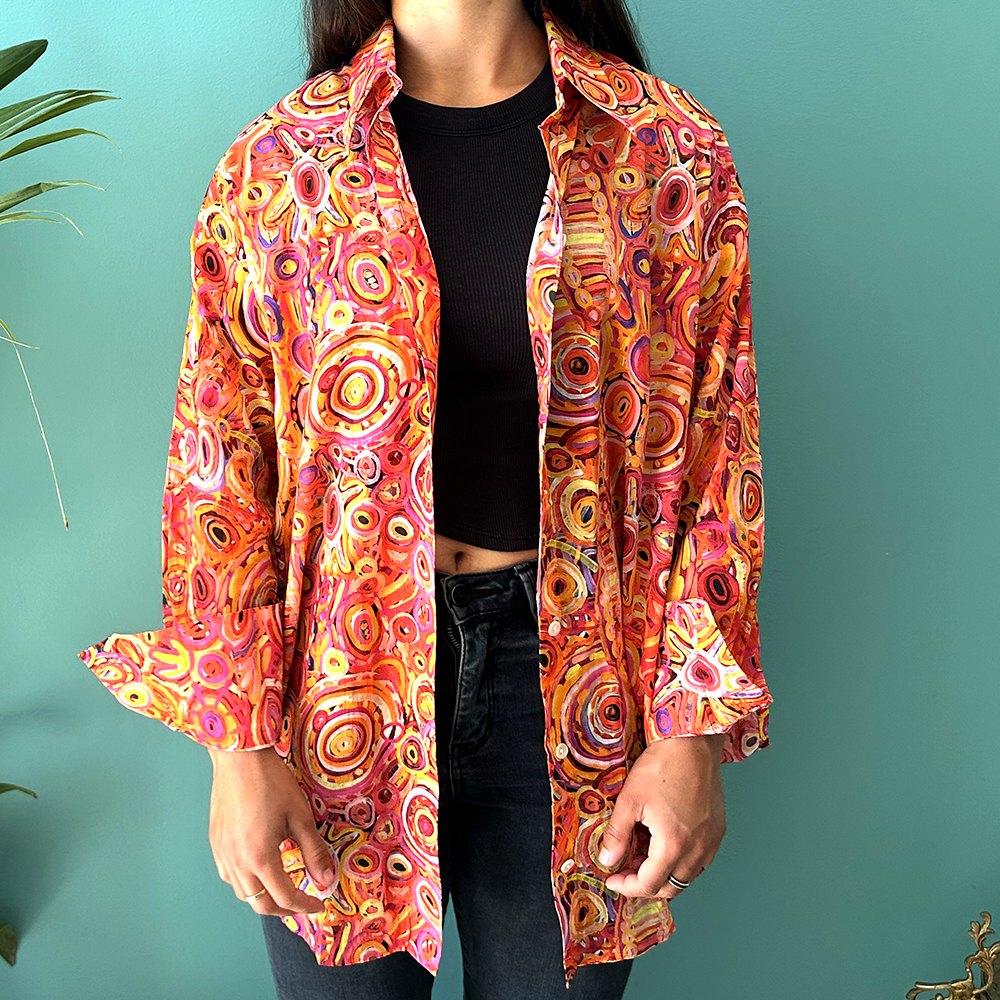 Womens Shirt - Organic Cotton Voile XSM -CVA714