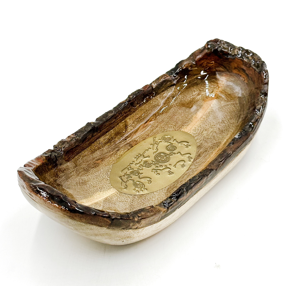 Medallion Boat Bowl - 29 x 12.5 x 7.5 cm-CVA728