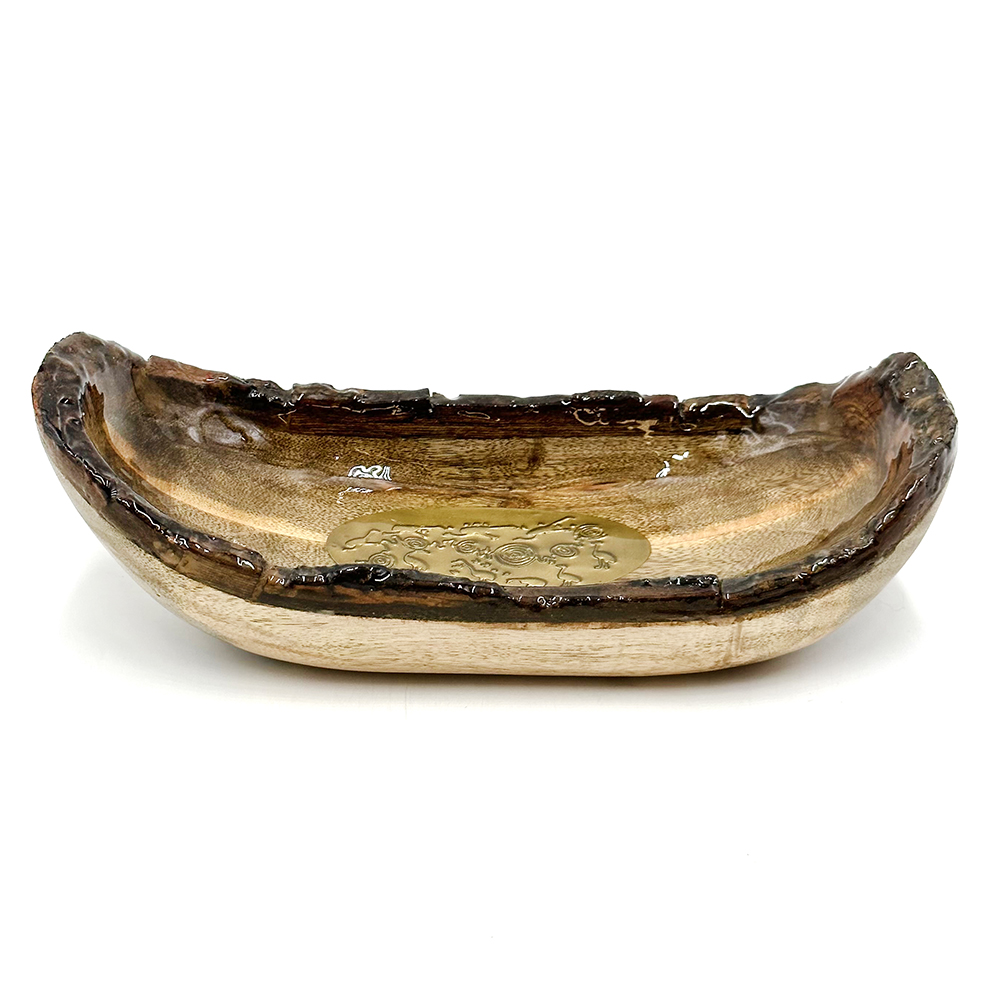 Medallion Boat Bowl - 29 x 12.5 x 7.5 cm-CVA728