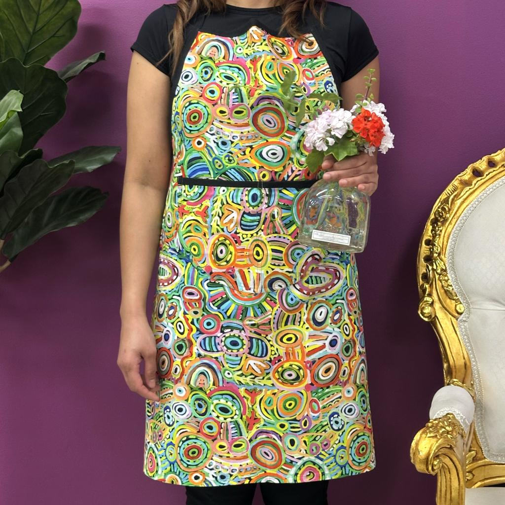 Cotton Apron Dig Print-CVA733