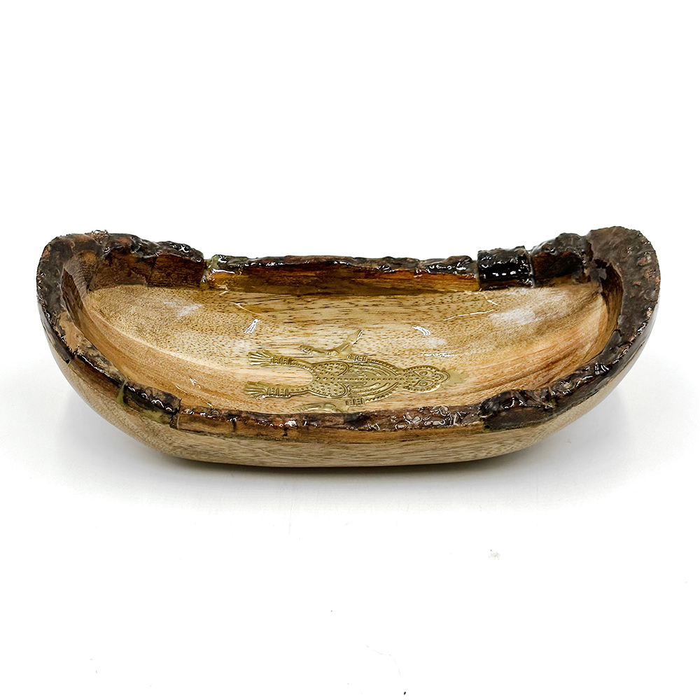 Medallion Boat Bowl - 29 x 12.5 x 7.5 cm-CVA746