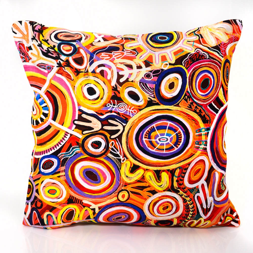 Canvas Cushion Cover Digital 40cm (16in)-CVA747