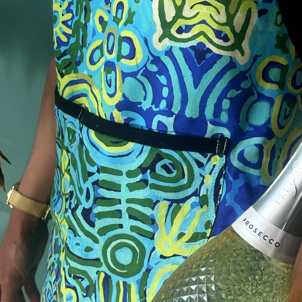 Cotton Apron Dig Print-CVA748