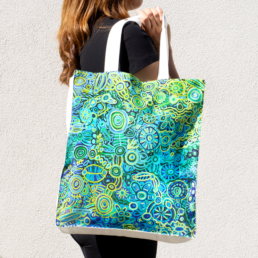 Digital Foldable Cotton Bag - 34.5x41x7cm-CVA748