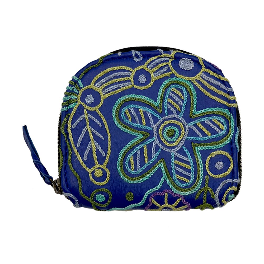 Embroidered Coin Purse - 9.5x11x2cm-CVA748