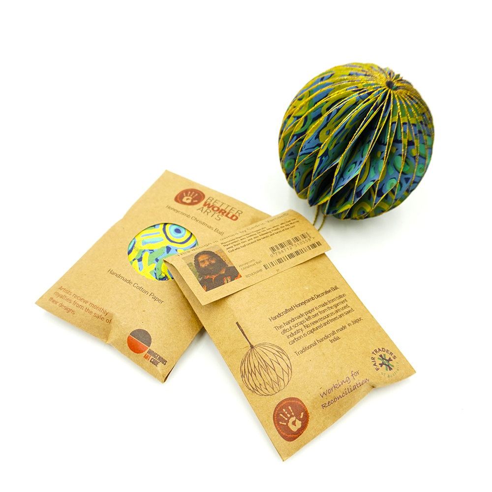 Honeycomb Christmas Ball -7.6cm -CVA748
