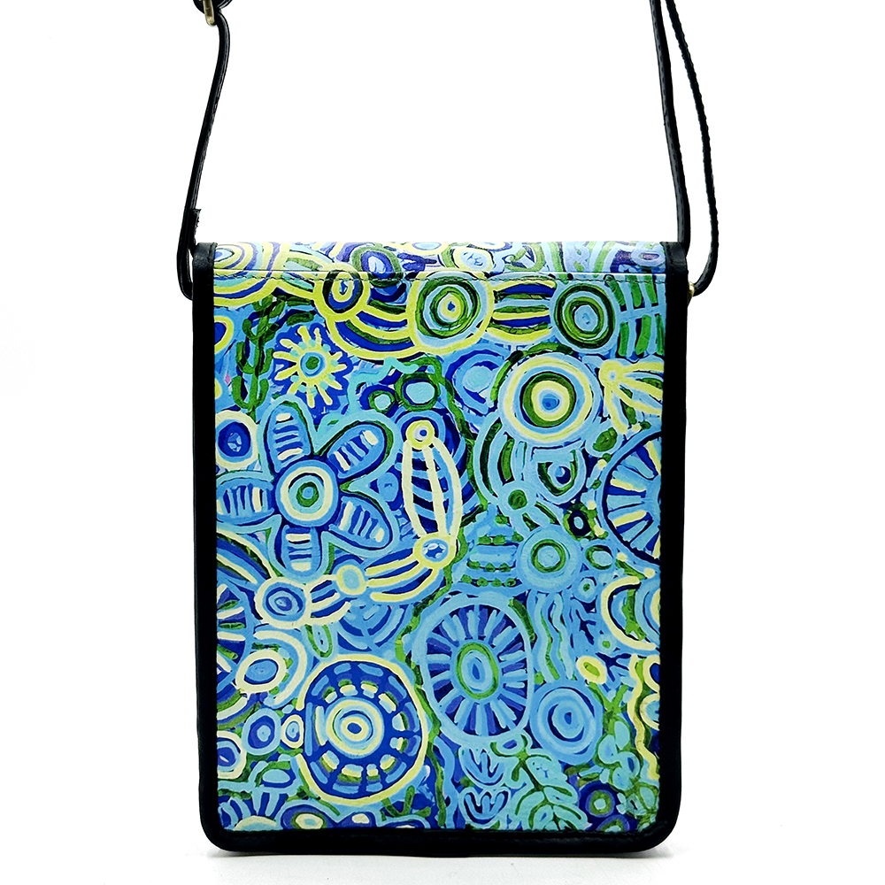 Printed Leather Sling Bag - 17x21x3cm-CVA748