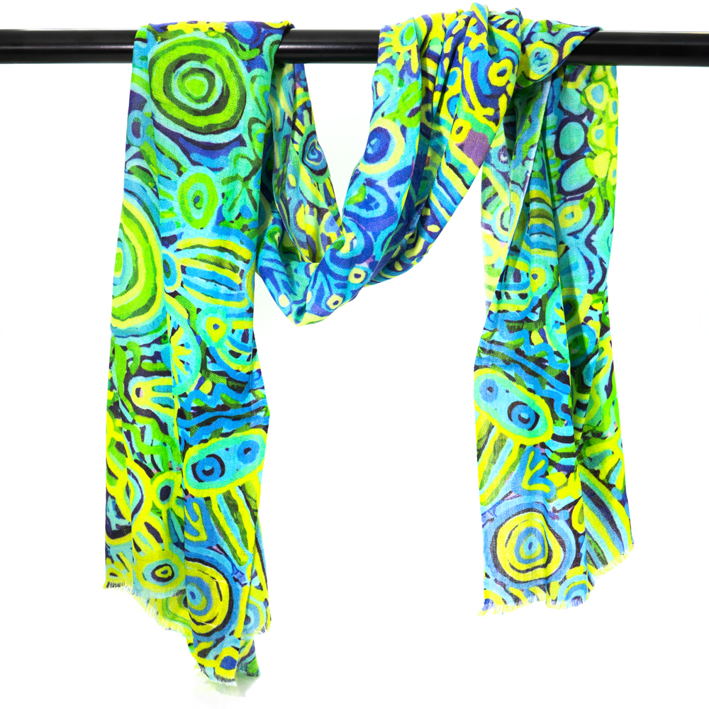 Wool,Silk scarf - 200x70 cm-CVA748