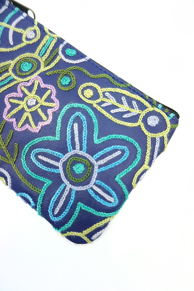 Tiny Cosmetic Bag Leather - 16.5x10.5cm-CVA748