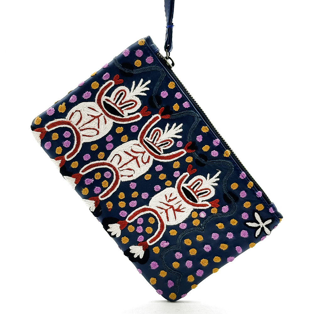 Leather Clutch w Wrist Strap- 14x22.5cm-CVN746
