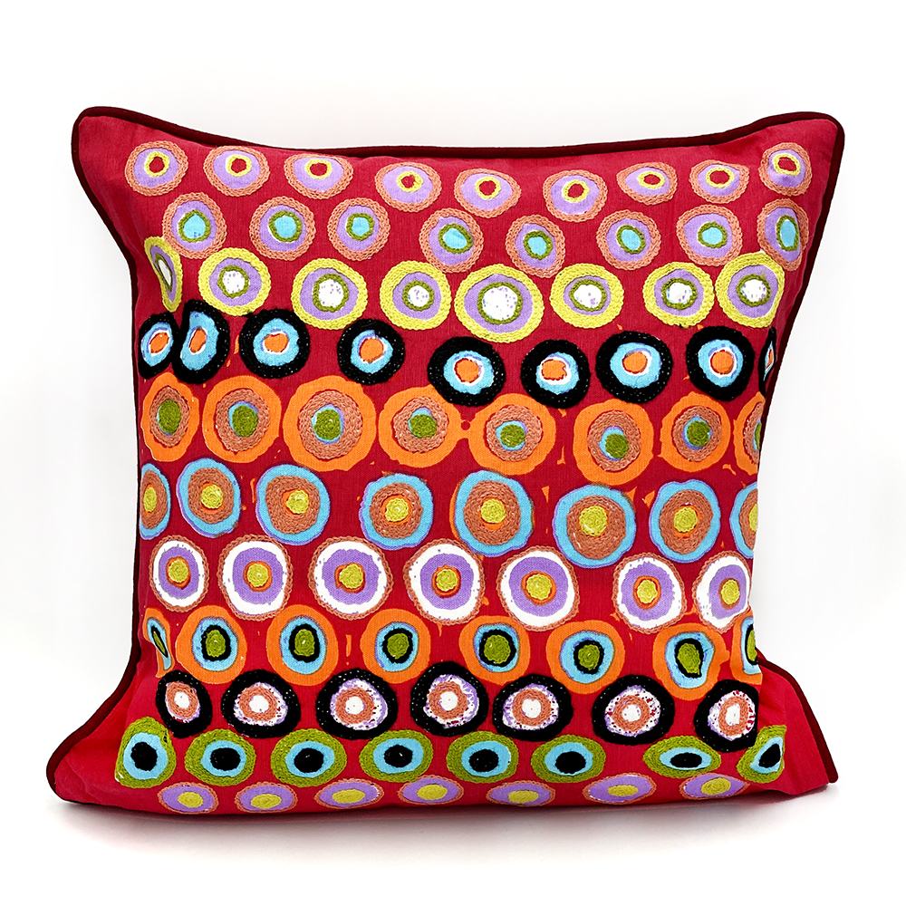 Cushion Cover -Hand Printed 50cm (20in)-DKU925