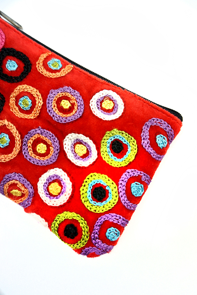Tiny Cosmetic Bag Velvet - 16.5x10.5cm-DKU925