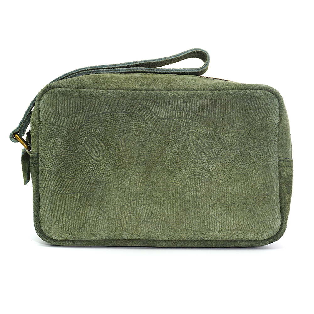 Men's Embossed Toiletry - 18 x 10.5 x 6cm-DYK922