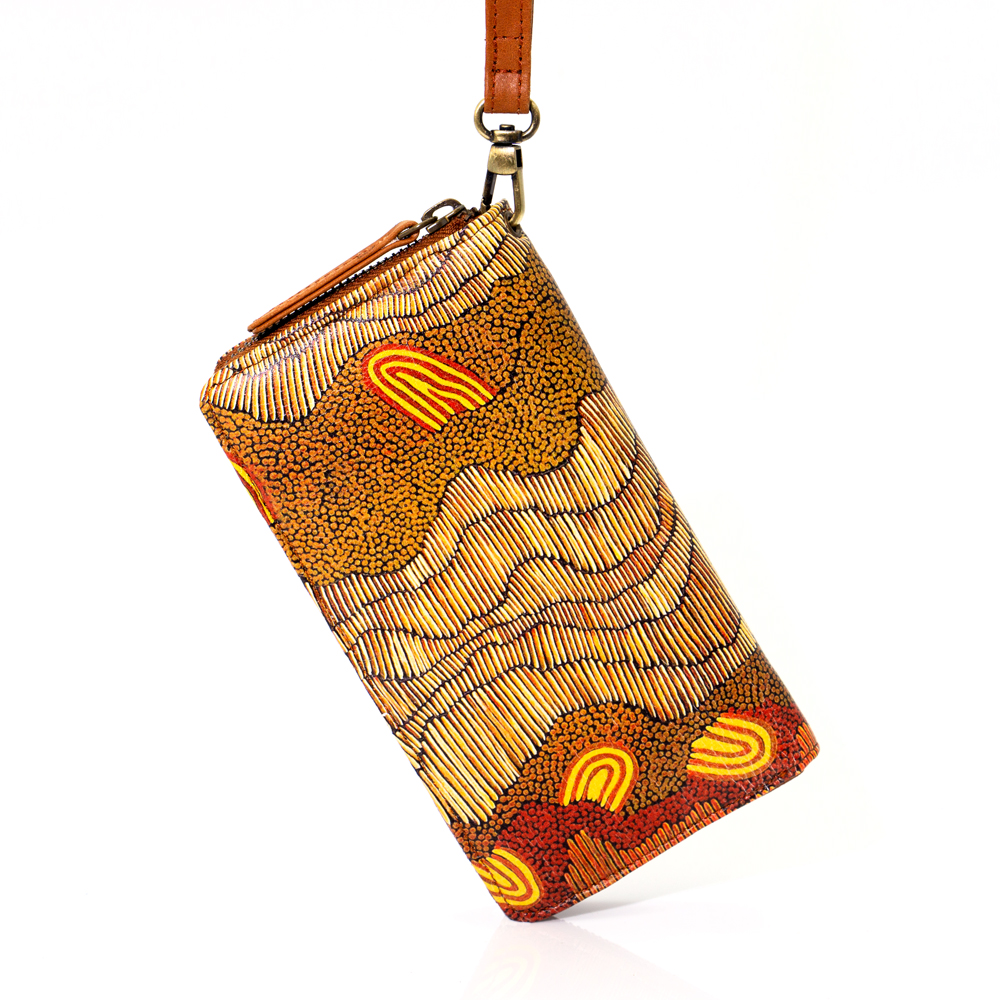 Printed Leather Purse - 19.5x10.5cm-DYM922