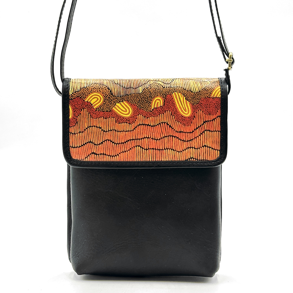 Printed Leather Sling Bag - 17x21x3cm-DYM922