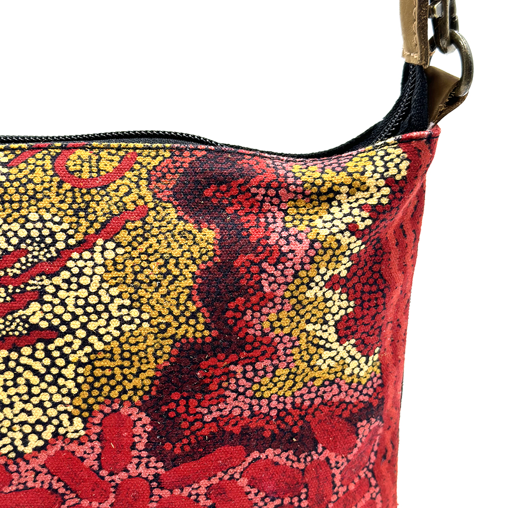 Cross Body Bag- Leather Trimmed 24.8x20cm-DYM931