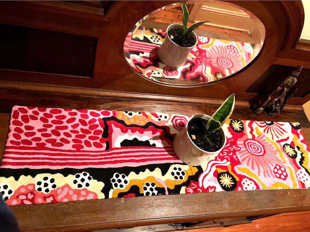 Table Runner - Wool Chainstitch - 1x4ft (30x120cm)-DYM931