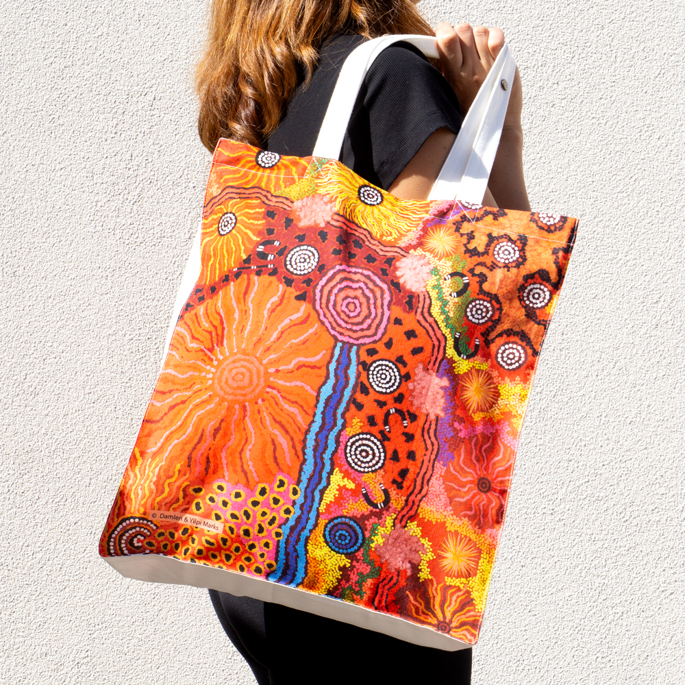 Digital Foldable Cotton Bag - 34.5x41x7cm-DYM975