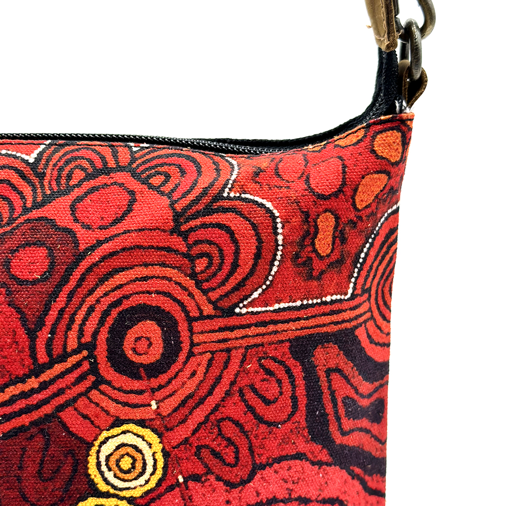 Cross Body Bag- Leather Trimmed 24.8x20cm-DYM993