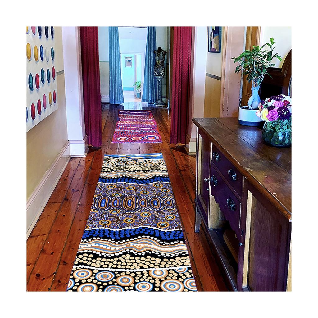 Rug Wool Runner 10x2.5ft (76 x 304 cm)-BGD704