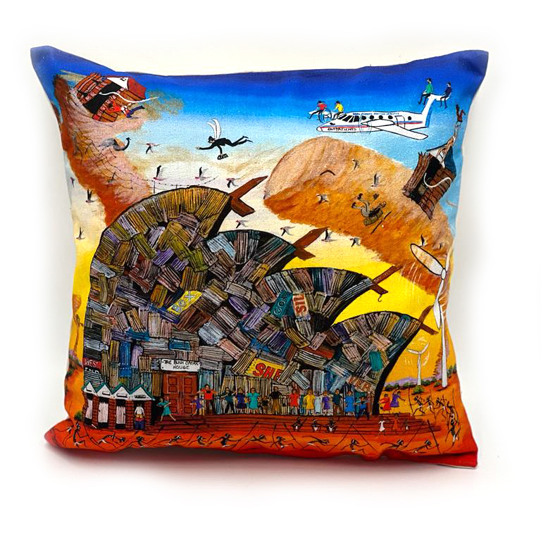 Canvas Cushion Cover Digital 40cm (16in)-HST058