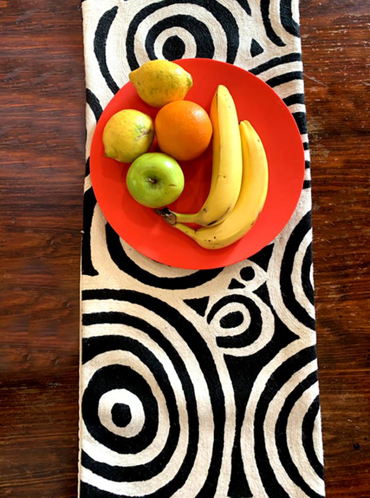 Table Runner - Wool Chainstitch - 1x4ft (30x120cm)-NPA937