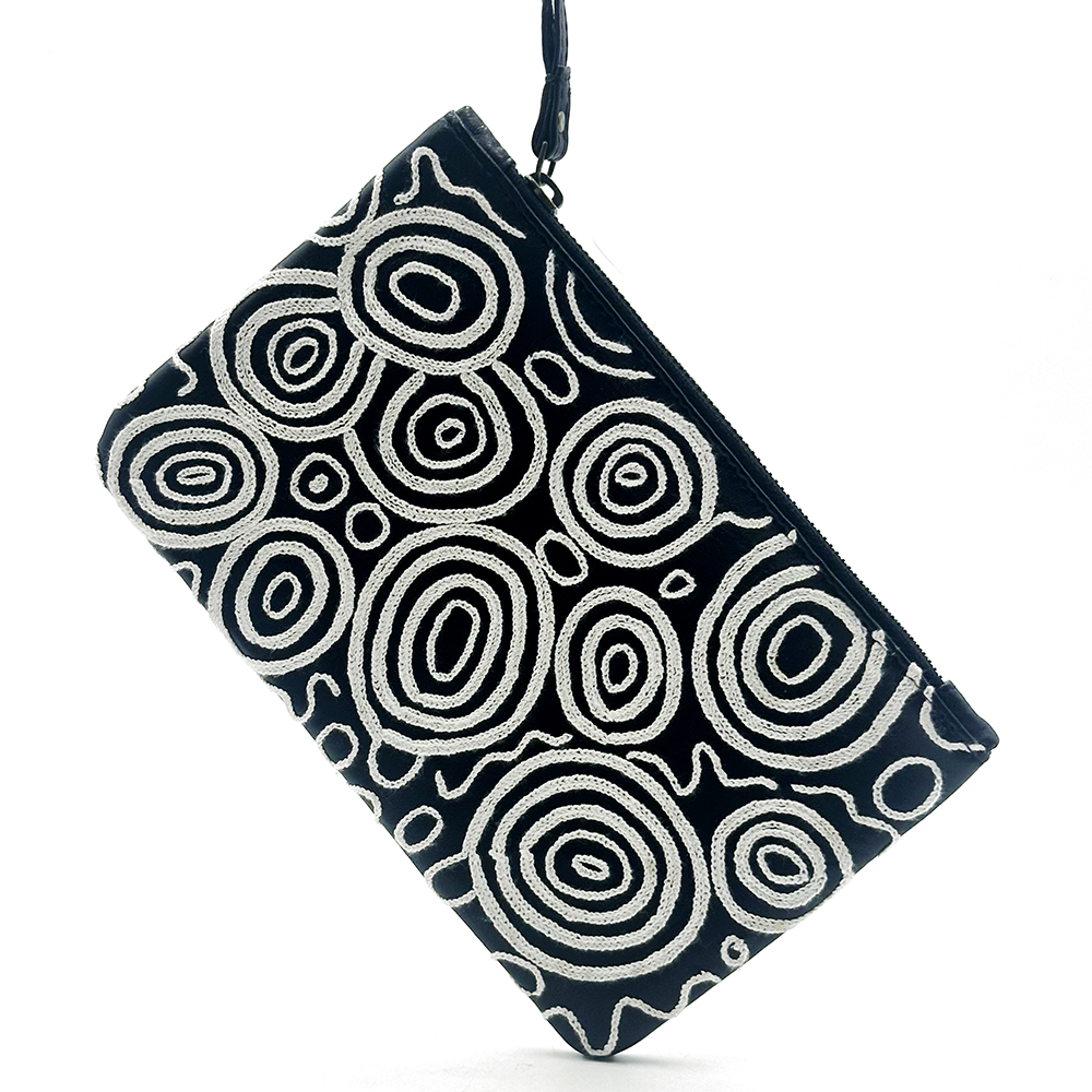 Leather Clutch w Wrist Strap- 14x22.5cm-NPA937