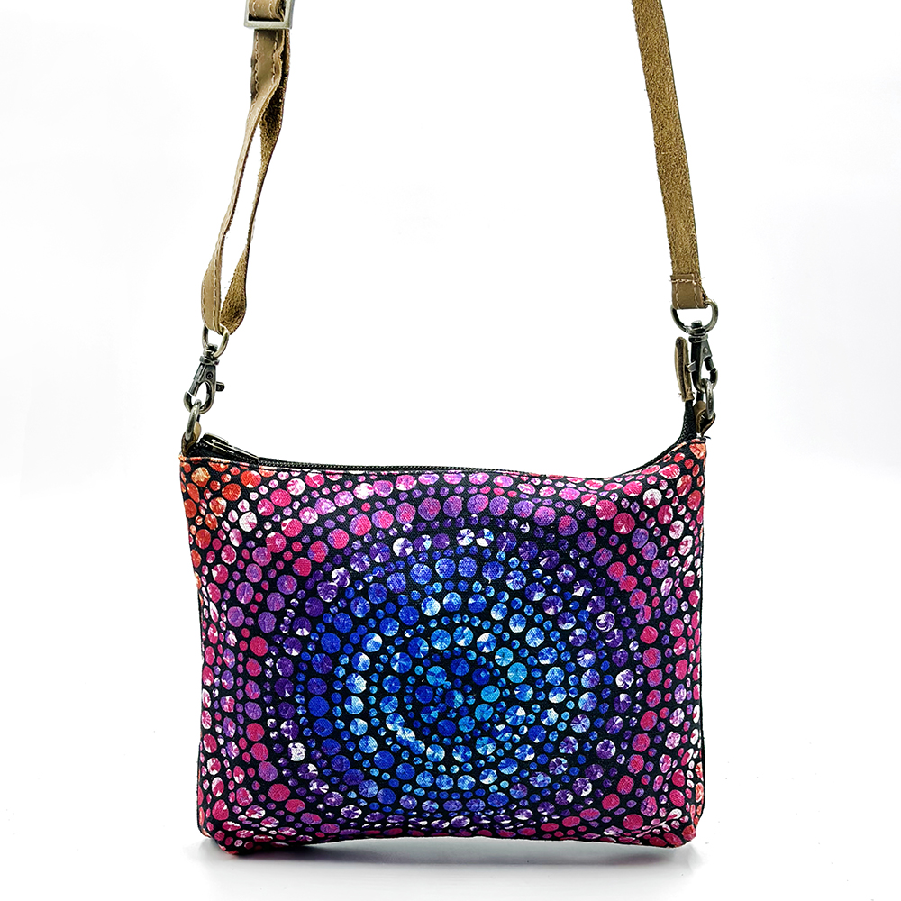 Cross Body Bag- Leather Trimmed 24.8x20cm-OWI711